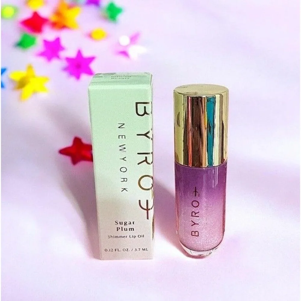 BYROE NEW YORK Sugar Plum Shimmer Lip Oil 0.12 FL OZ New In Box